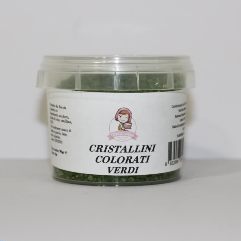 Cristallini colorati 90g verdi