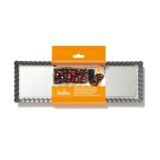 Stampo crostata rettangolare con fondo mobile 35cm
