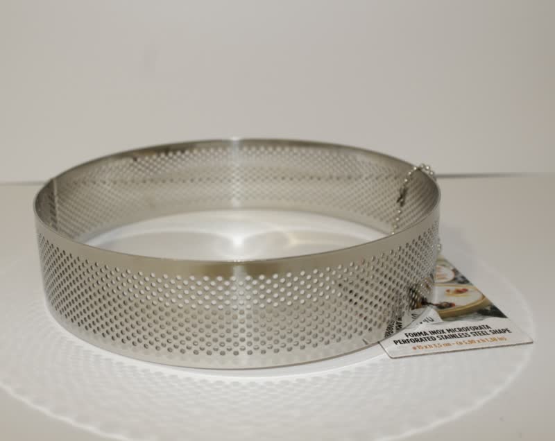 Forma inox microforata tonda 15cm