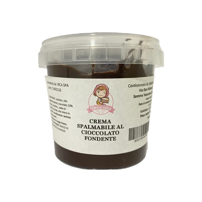 Crema spalmabile al cioccolato fondente 400g