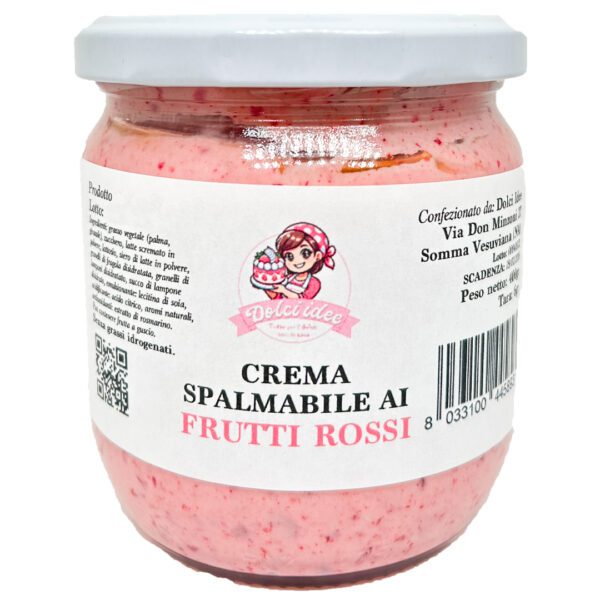 Crema Spalmabile ai Frutti Rossi Crunchy 400g