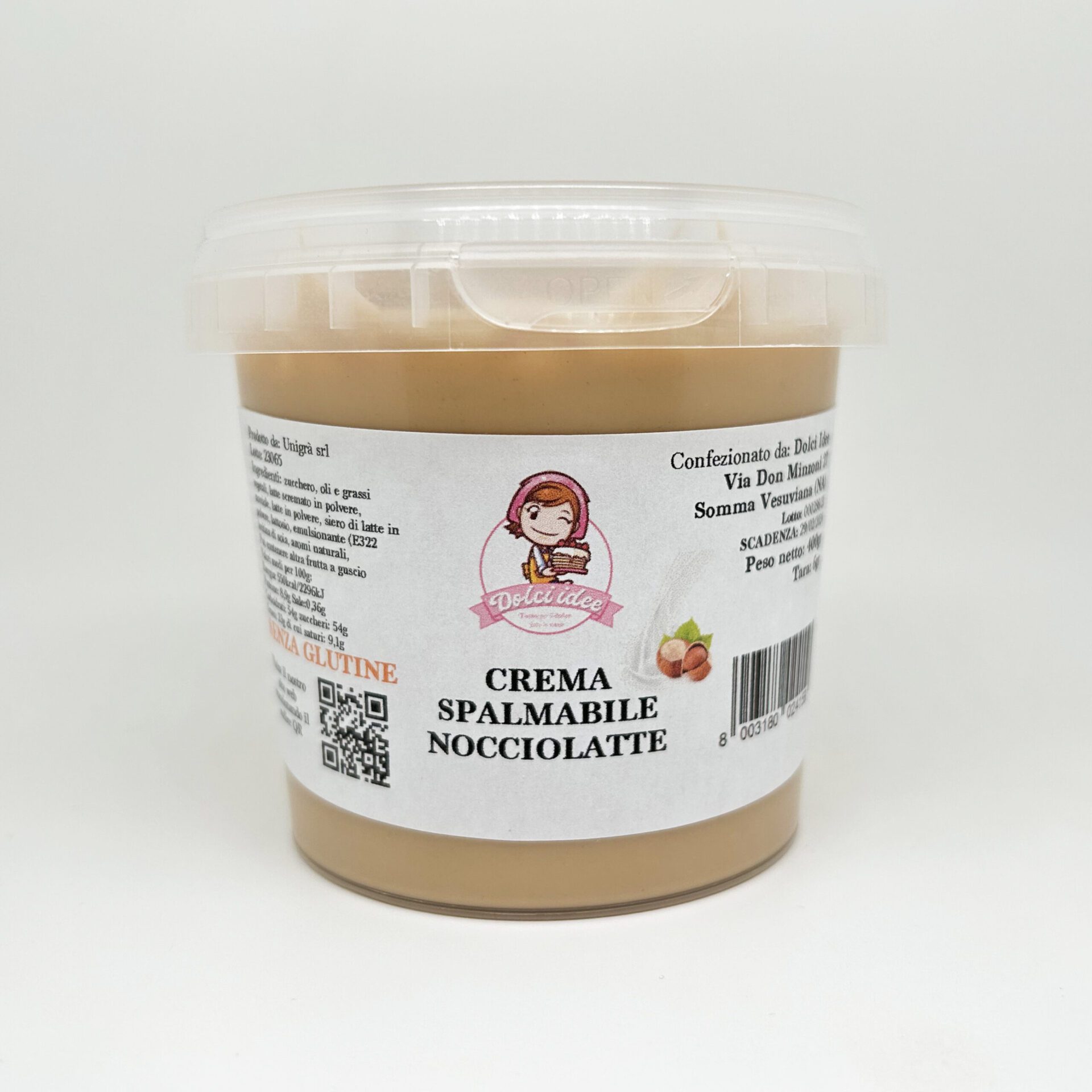 Crema spalmabile al nocciolatte da 400g